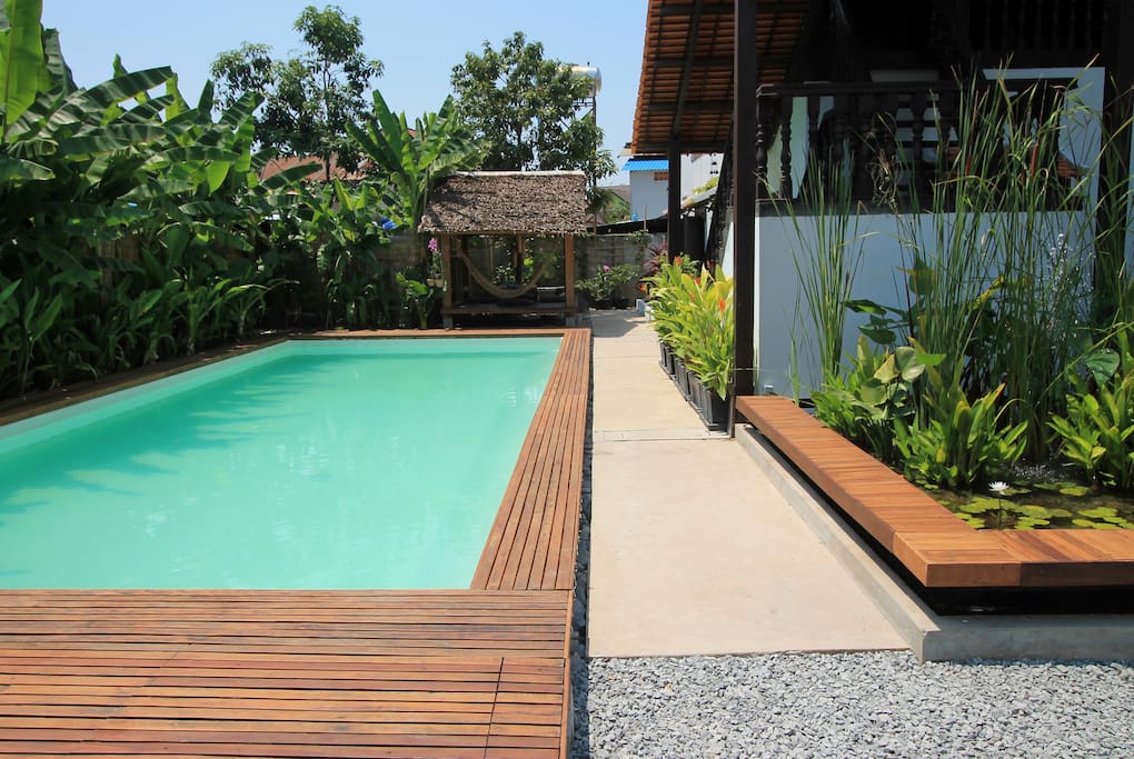 Biolago in Cambogia, piscina naturale