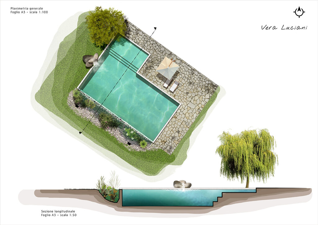Natural swimming pool project