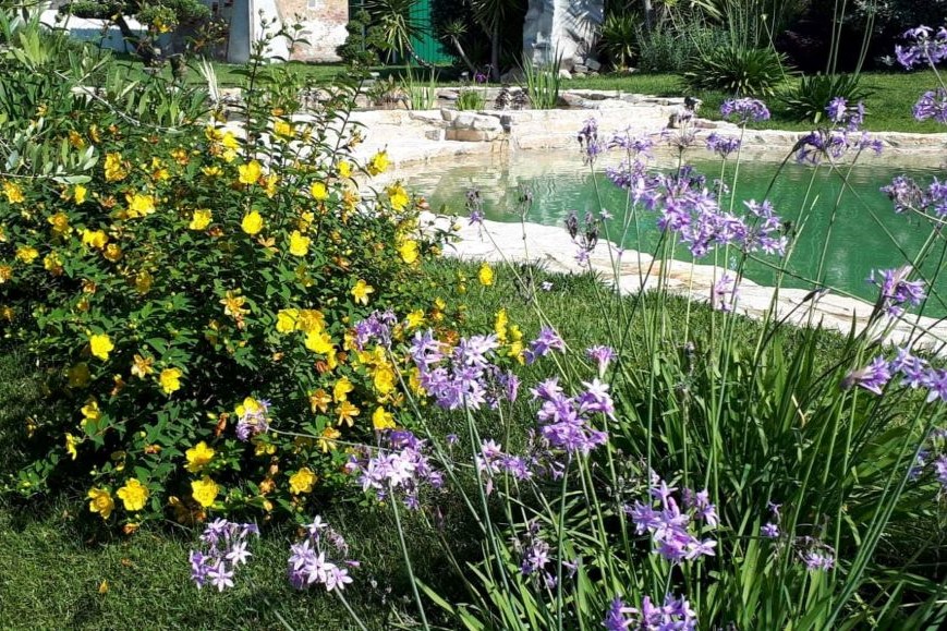 biolago e giardino fiorito