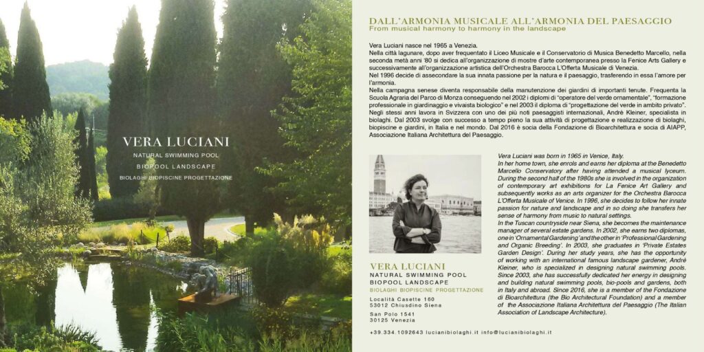 Brochure Luciani Biolaghi Natural pools Landscape