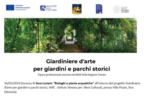 Corso di formazione Giardiniere per l'arte, intervento di Vera Luciani Villa Pisani